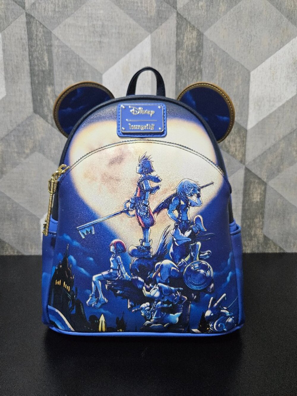 NWT Loungefly Disney Kingdom Hearts Mickey Sora Riku Mini Backpack Exclusive